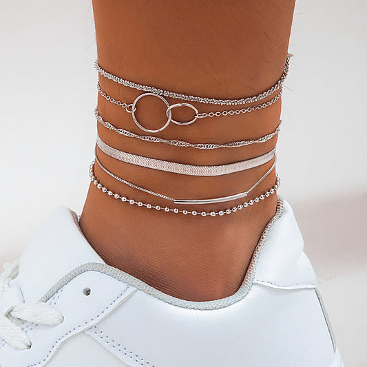 Stylish more-piece FootJewelry